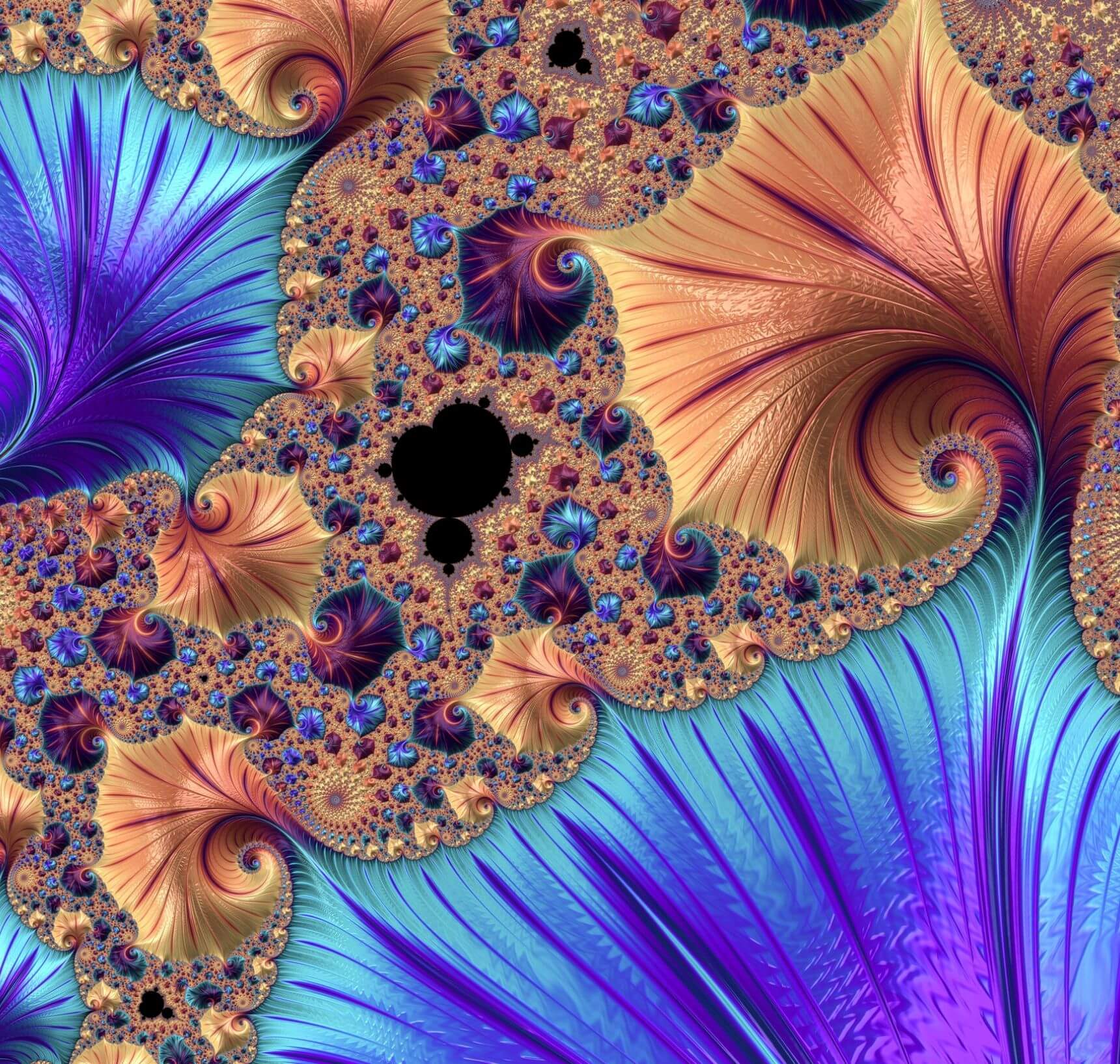 vingerafdruk god mandelbrot